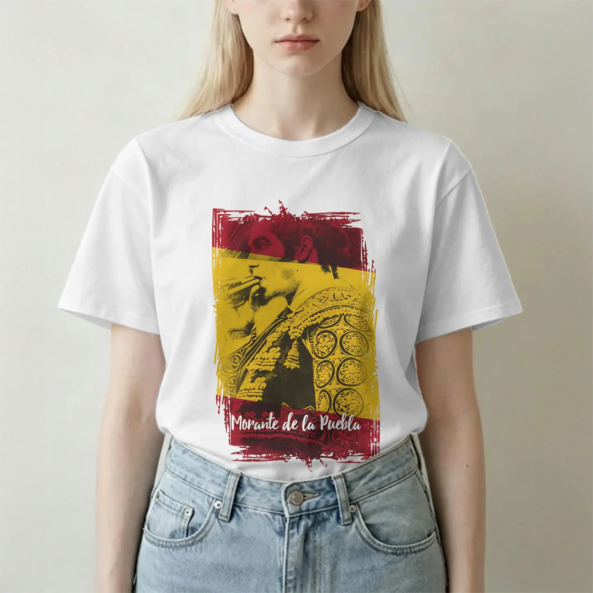 Morante De La Puebla Matador Spain T-Shirts for Men Women  Novelty 100% Cotton Tees Crewneck Short Sleeve T Shirt New Arrival
