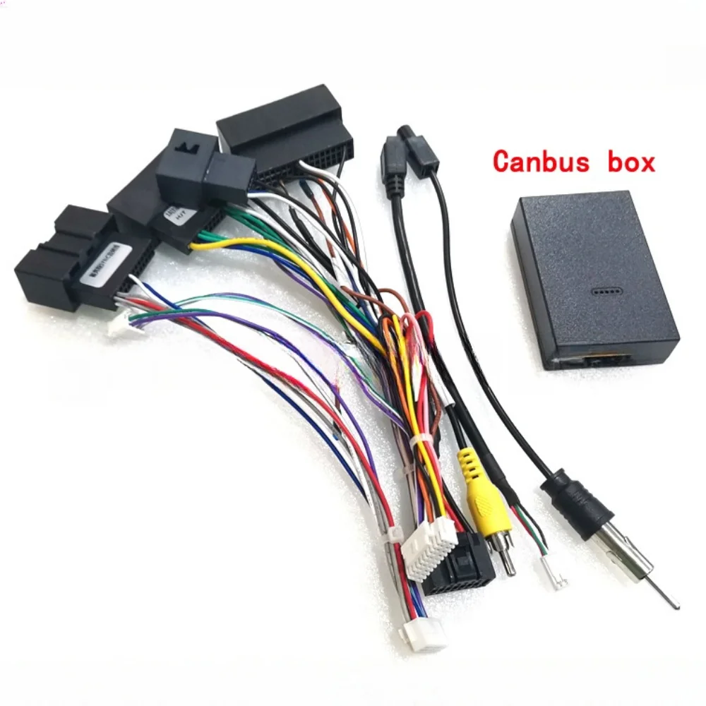 Car Audio Plarer Wiring Harnesses With Canbus For Ford Focus 2012-2015/Ranger 2018 2 Din Dash android Cord MP5 Cable Kit