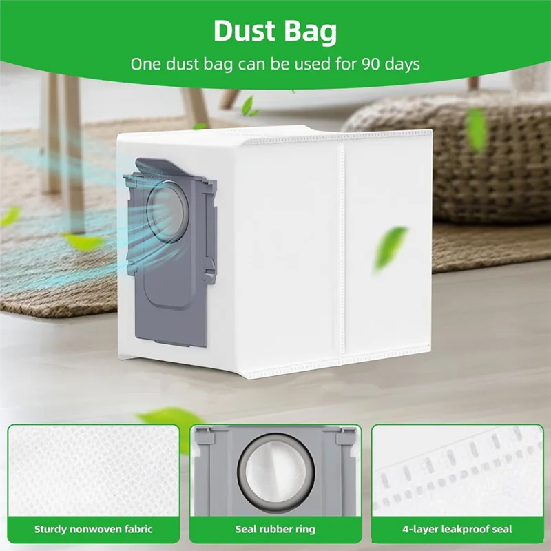 B58B-استبدال الملحقات ل Roborock Saros 10R روبوت فراغ الجانب الرئيسي فرشاة فلتر Hepa ممسحة منصات أكياس الغبار