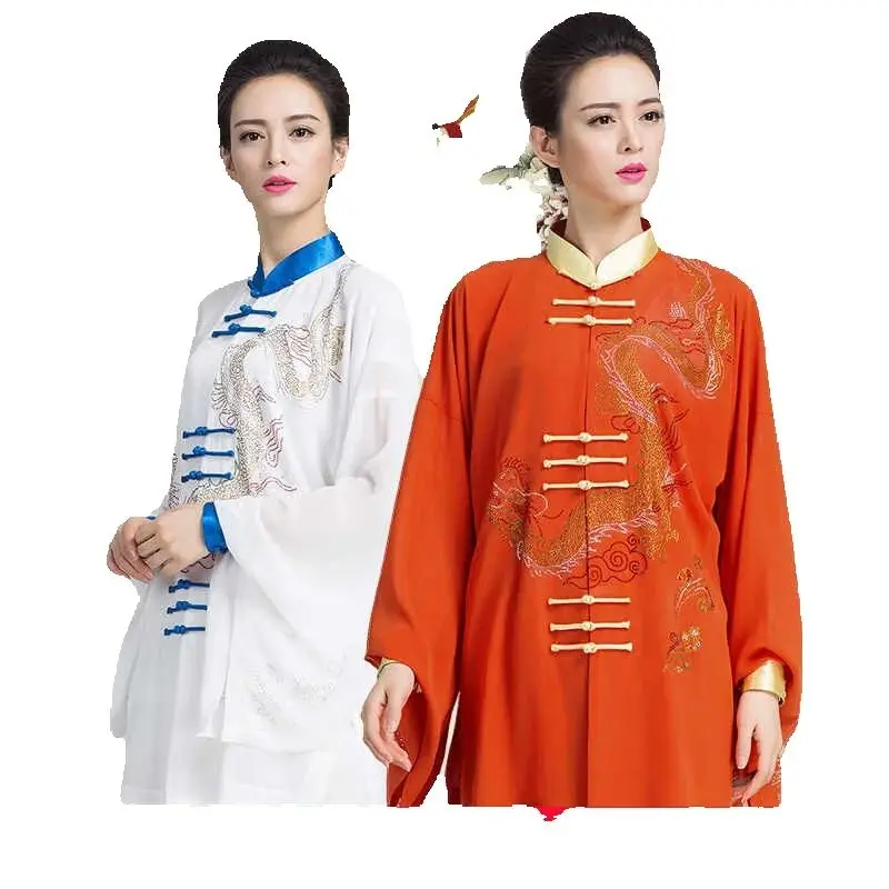 Premium Tai Chi Performance Outfit for Women (3-piece set) - New Elegant Style, Flowy Practice Suit with Chinese Style