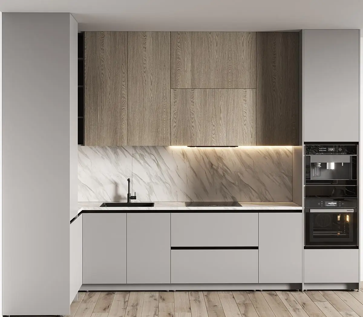 2026-Custom Cabinetry Kitchen Cabinet Flat Pack Modular Lacquer Kitchen Designs Cabinets