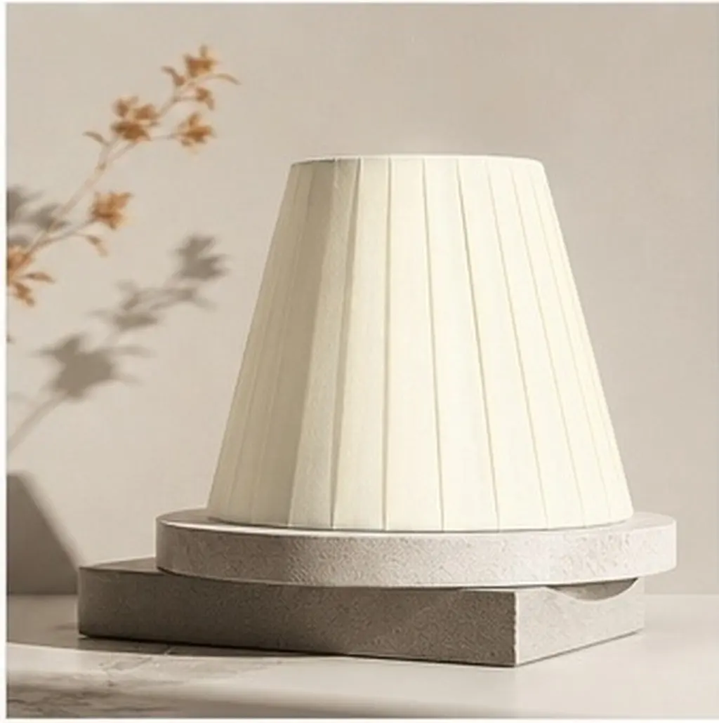 1Pcs Stylish Pleated Lampshade Strong Fabric Iron Frame Easy Install Lamp Cover for Ceiling Hanging Bedside Lamp Simple Home