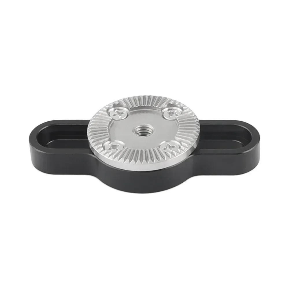 Adjustable ARRI Rosette Connecting Mount Adapter With M6 Female Thread 1/4inch Mounting Groove Both Sides For Camera Cage