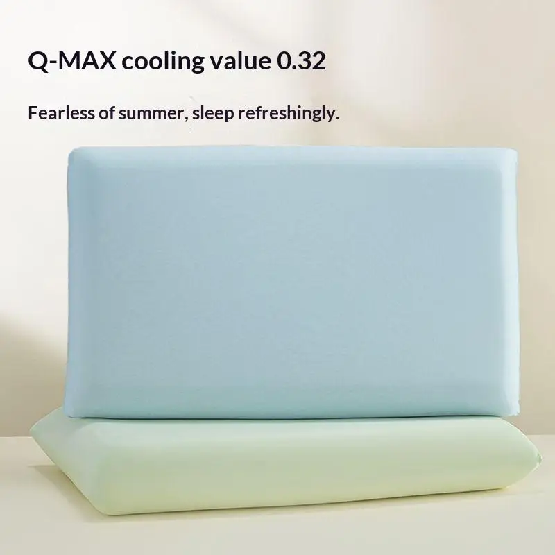 1Pc/2PCS Summer comfortable Cooling Ice Silk Pillowcase Breathable Air Conditioning Cover For Hot Sleepers No Insert Washable
