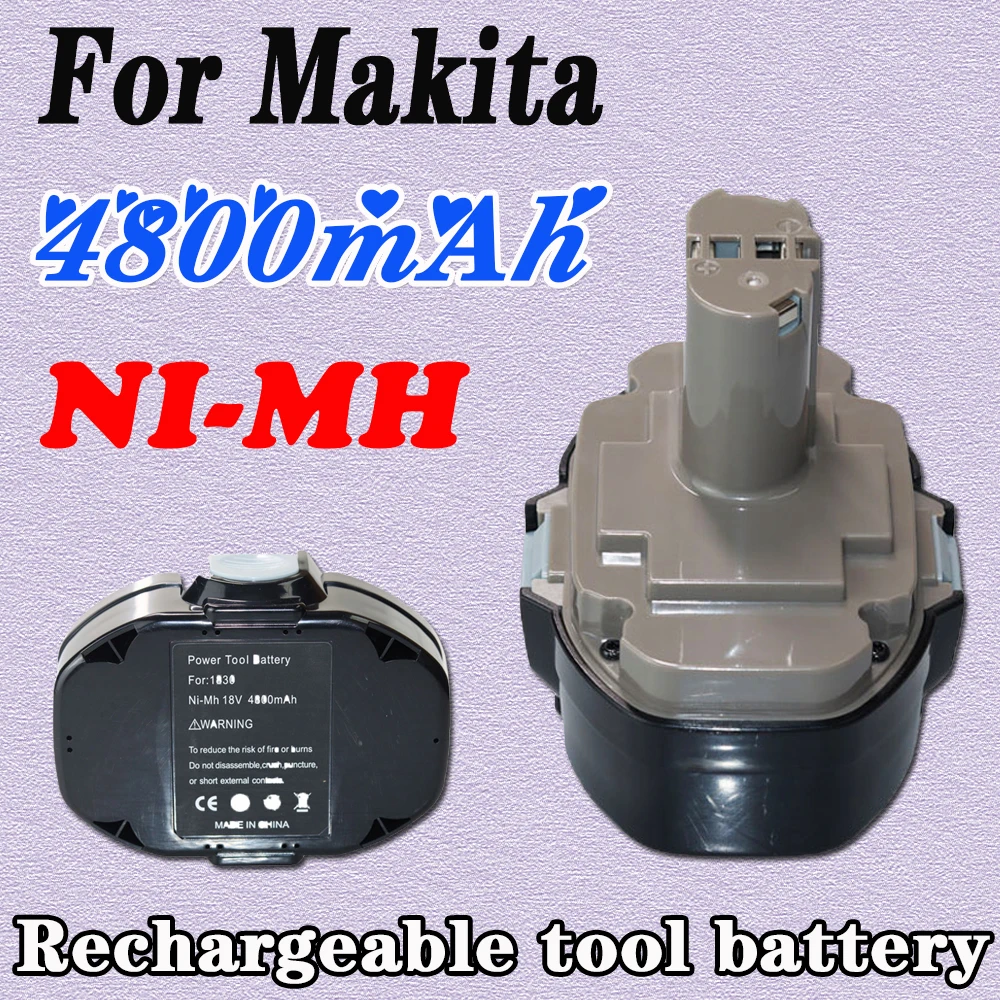 

18V 4800mAh Ni-MH Rechargeable Battery PA12 PA14 PA09 PA18 Suitable For Makita 9100 1220 1420 1435 6270D 6280D