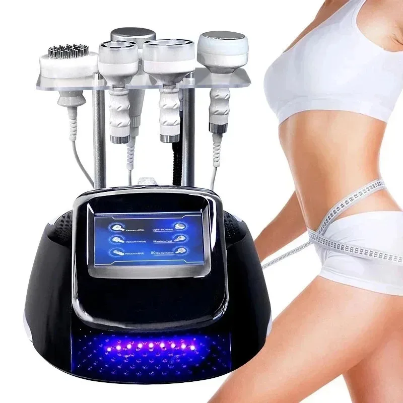 

2025 5D 80k Cavitation + R&F+Vacuum Body Slimming Fat Burner Health Machine 6 in 1 Ultrasound Massager Weight Loss Beauty Device