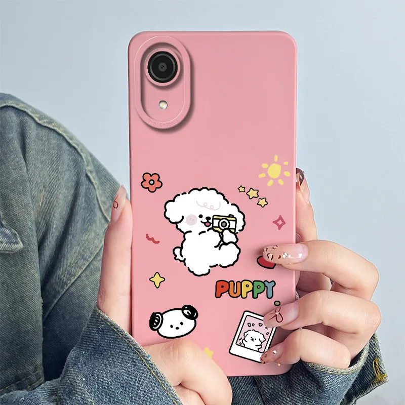 For Samsung Galaxy A03Core Phone Case A03 Core SM-A032 Cover Soft Silicone Sweet Painted Shell Funda Lovely Printed Casing Coque