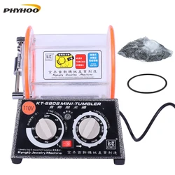 KT-6808 Mini Tumbler Polishing Machine 3kg Capacity Jewelry and Metal Polisher Multi-Function 110V 220V Jewelry Polisher