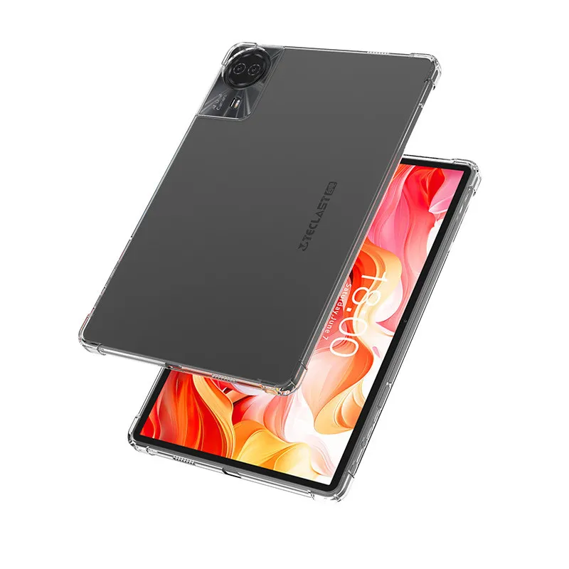 Transprent Case For Teclast T50 Plus 11 inch 2025 Four Corner Anti-drop Soft Silicone Full Protective Cover