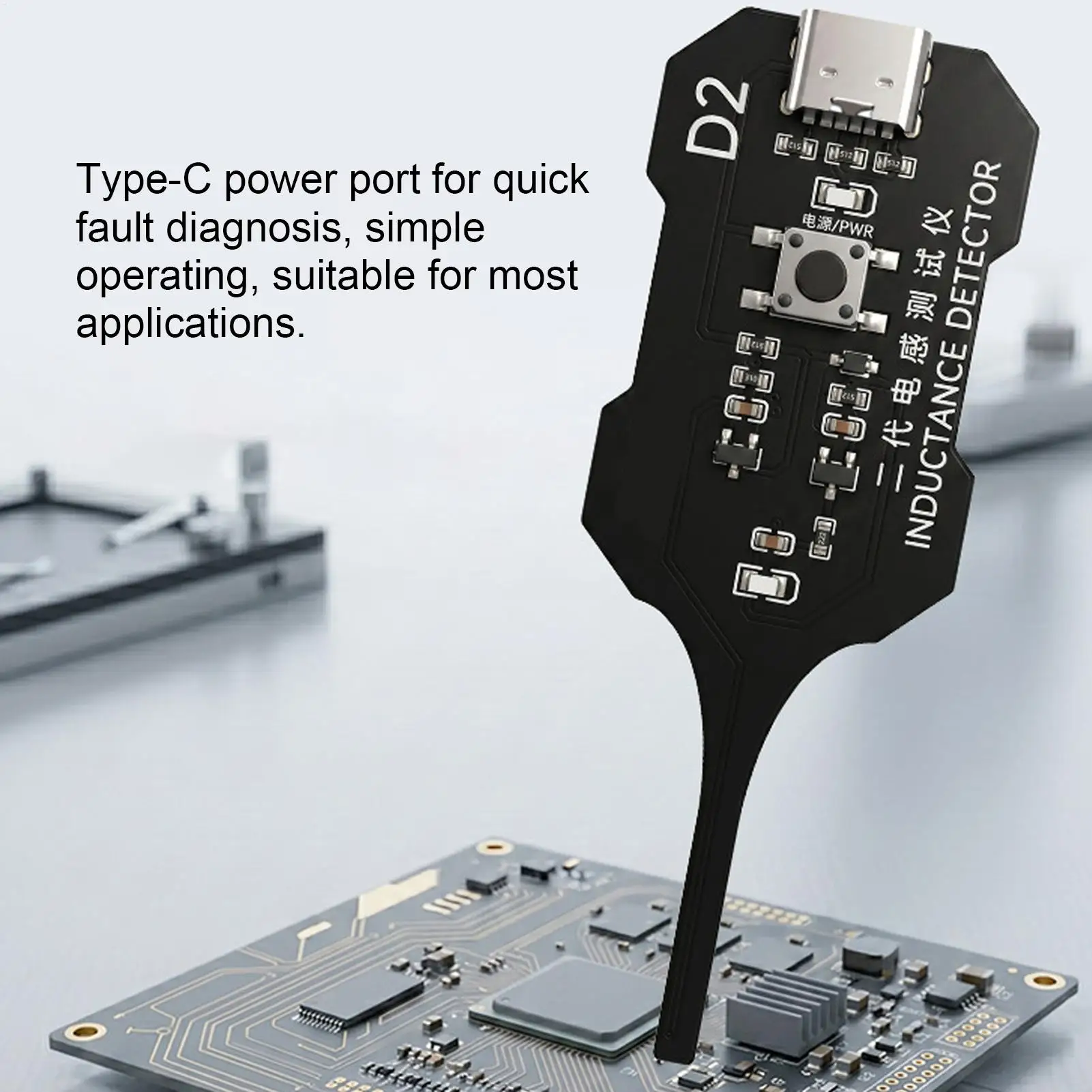 Circuit Board Inductance Tester High Precision Motherboard Inductance Detector Electronic Component Tester for Laptop Computer