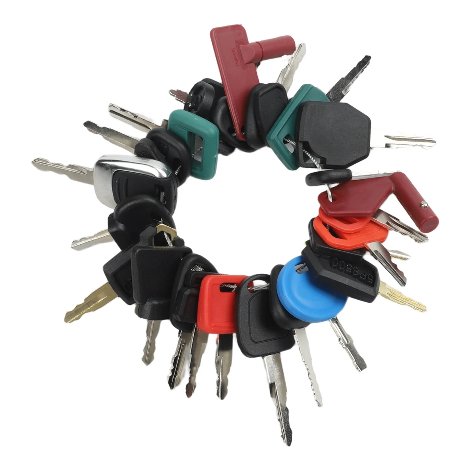 50PCS Equipment Ignition Keys Set Metal Construction Machine Key For Cat Master Kit Tool