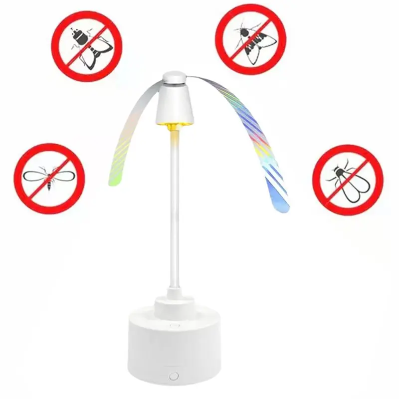 [HOT!A34R】 Portable Desktop Fly Repellent Fan Automatic Fly Repellent Fan Easy To Carry