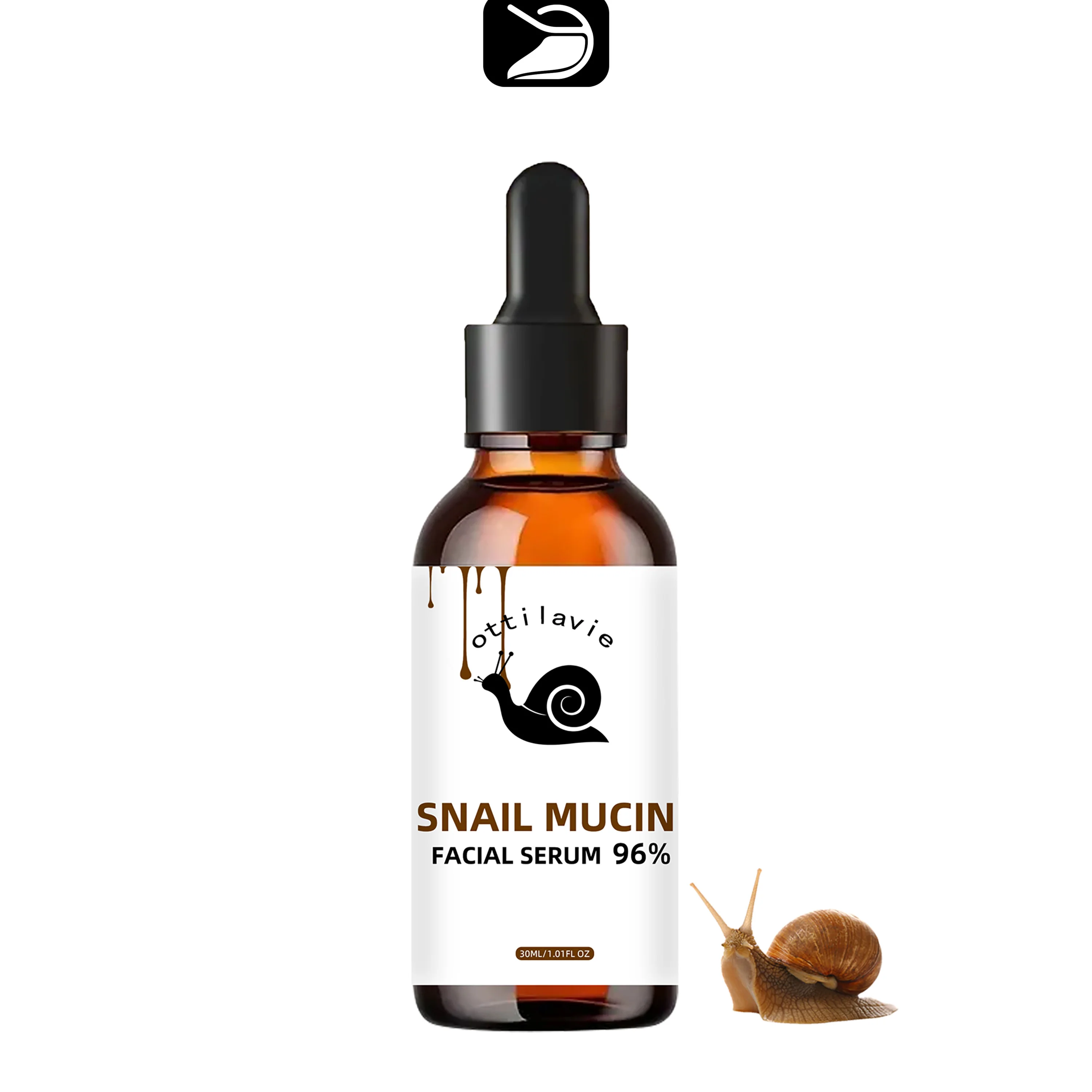 

ottilavie Snail Mucin Facial Essence – Suitable for all skin types, unisex, can be used on face, neck, and body.