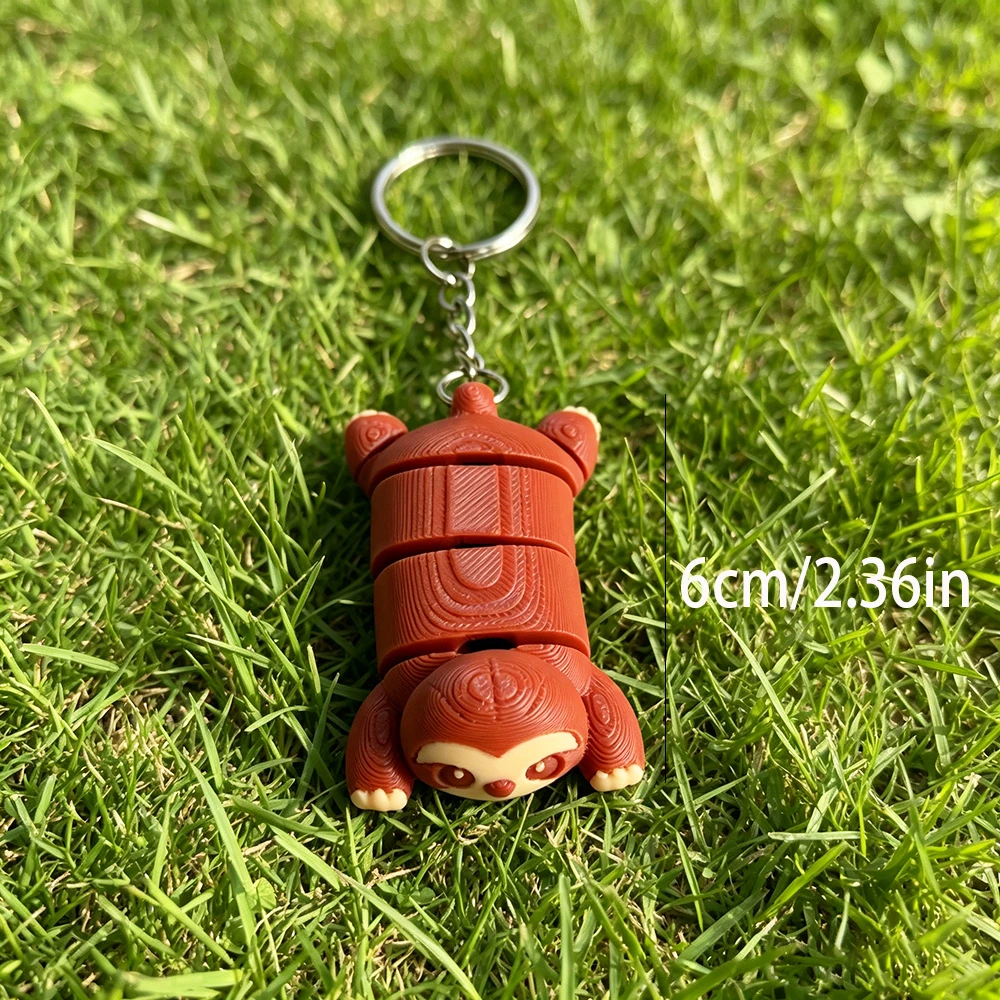 3d Printing Cute Sloth Keychain Fantasy Theme Design, Mobile Backpack Pendant, Mobile Phone, Car, Etc