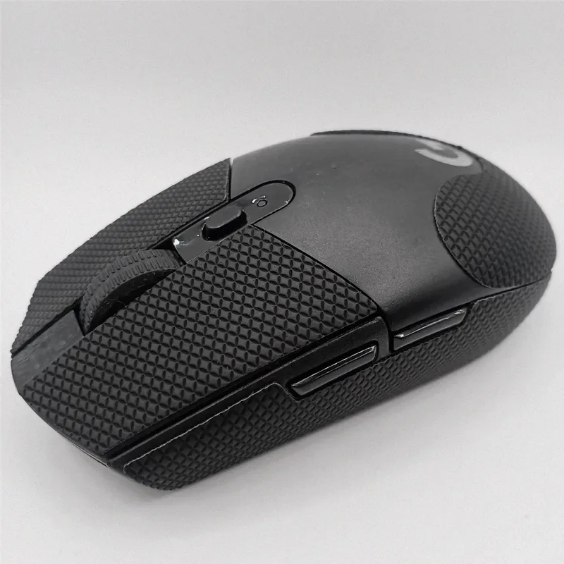 Cinta antideslizante para ratón Logitech G305 G304 G102 G PRO, agarres laterales refinados, almohadillas resistentes al sudor / pasta antitranspirante