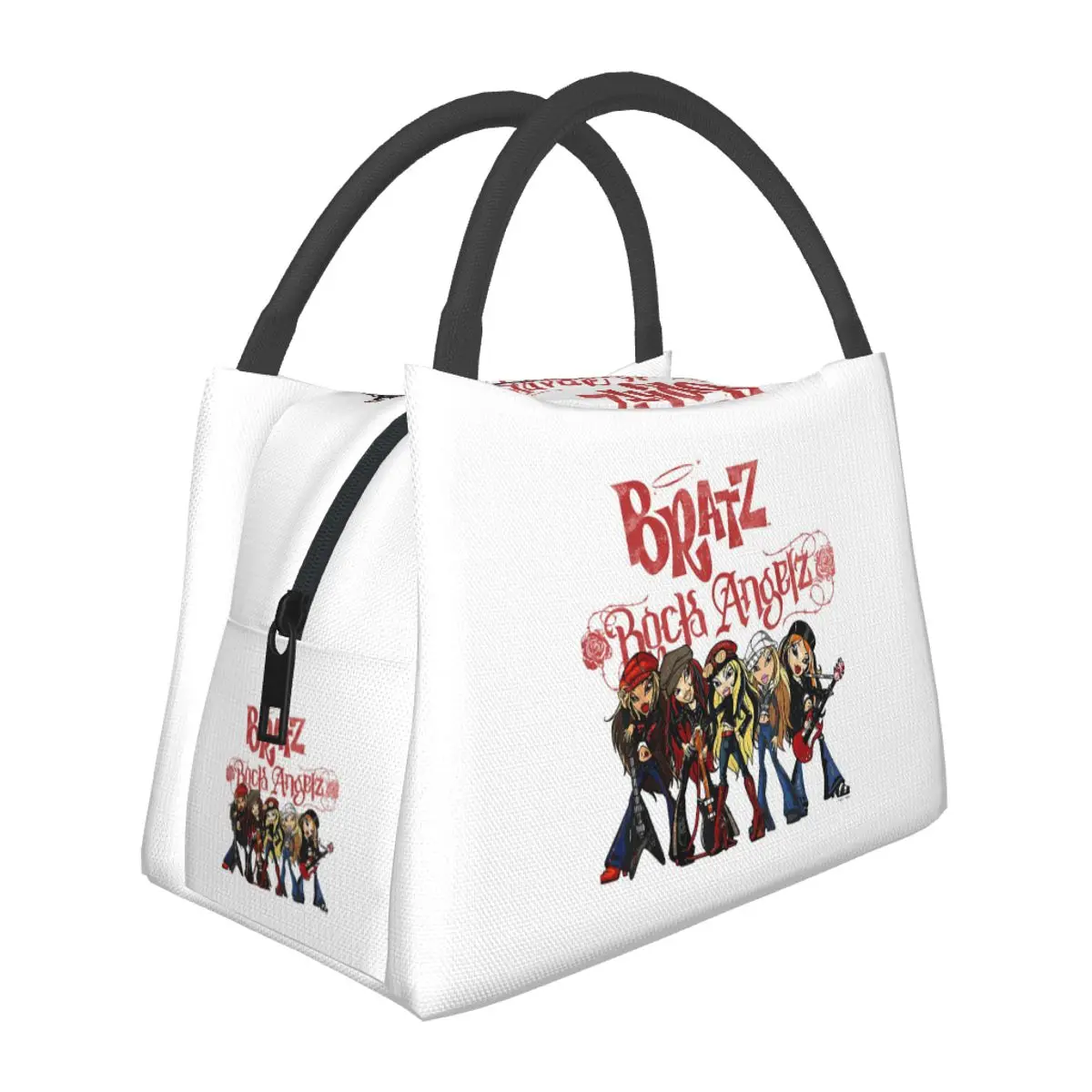 

Bratz Rock Angelz Group Shot Insulated Lunch Bag for School Picnic Storage Food Boxes Cooler Thermal Lunch Box Tote