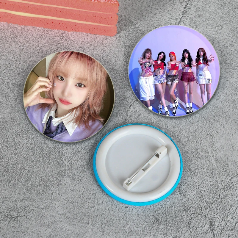 58/44/32MM (G)I-DLE Cute Pins Tinplate Badge DIY Custom Cartoon Brooch Pin for Fans Collecte Gifts Decorative Clothes Backpack