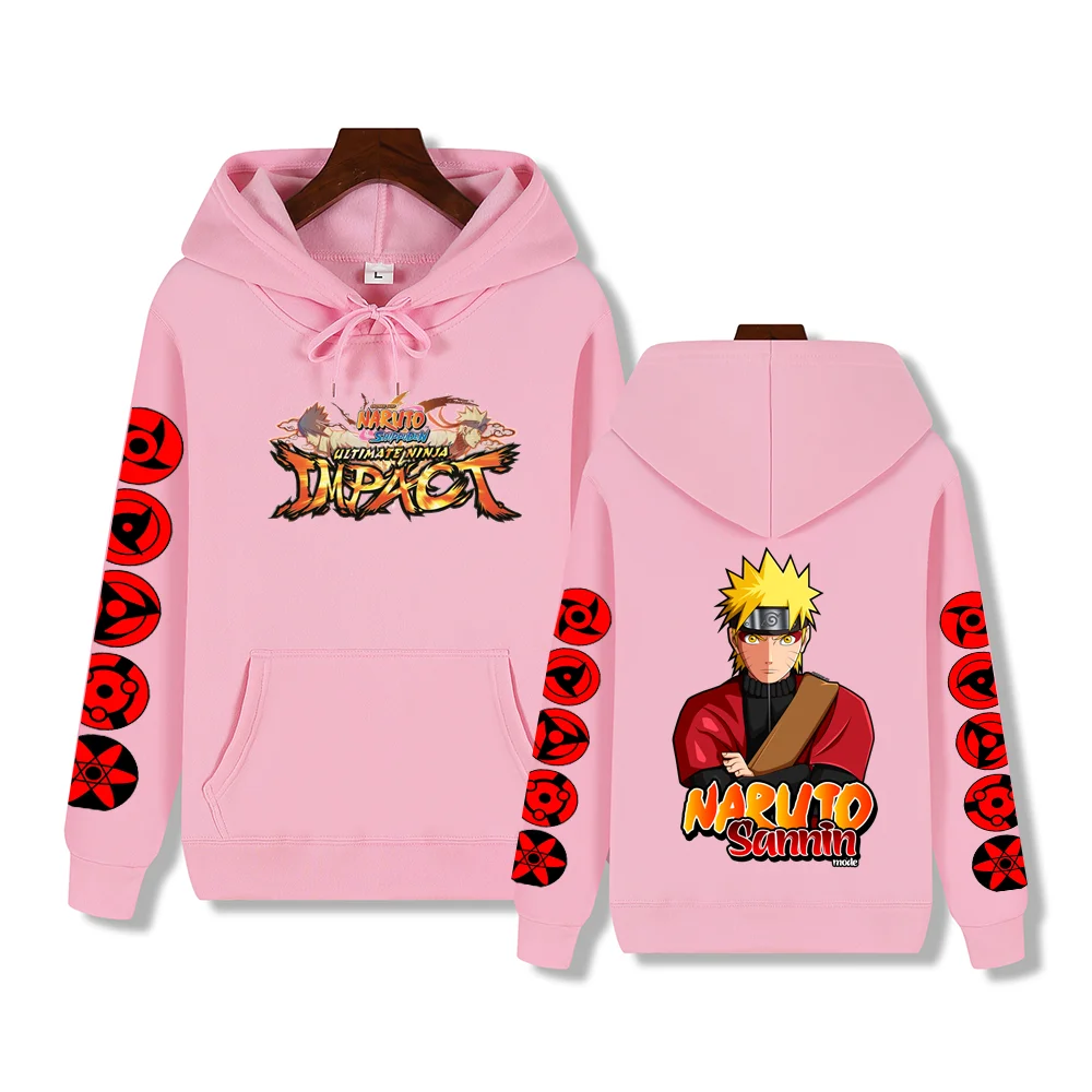 Super bello Naruto stampa autunno/inverno confortevole morbido ispessimento felpa con cappuccio da strada calda moda casual di alta qualità da uomo