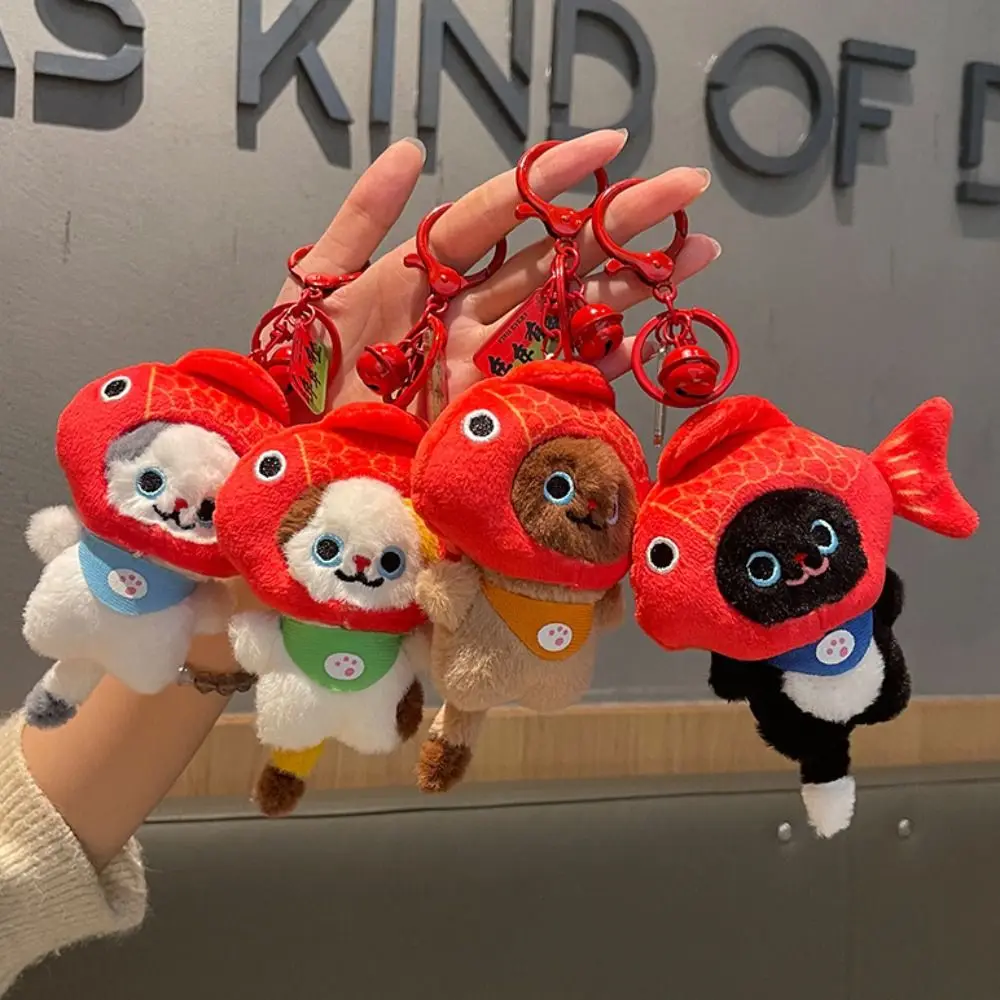 Accesorios colgantes llavero de gato suave relleno lindo colgante de gato dibujos animados 8/12/30CM llavero de Animal bolsa decorativa