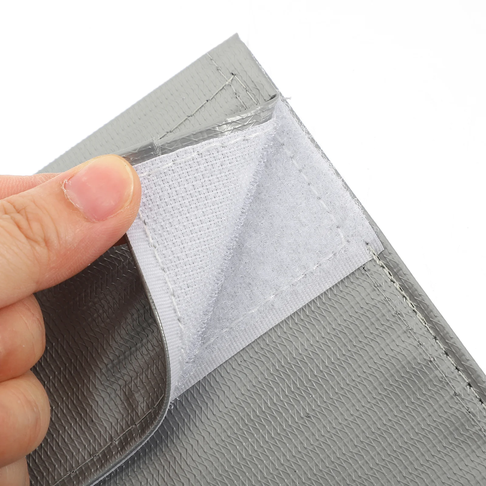 Sac de sécurité Lipo argenté 18x23cm, pochette de rangement de Charge en Fiber Durable ignifuge pour organisateur de Protection de Drone Rc