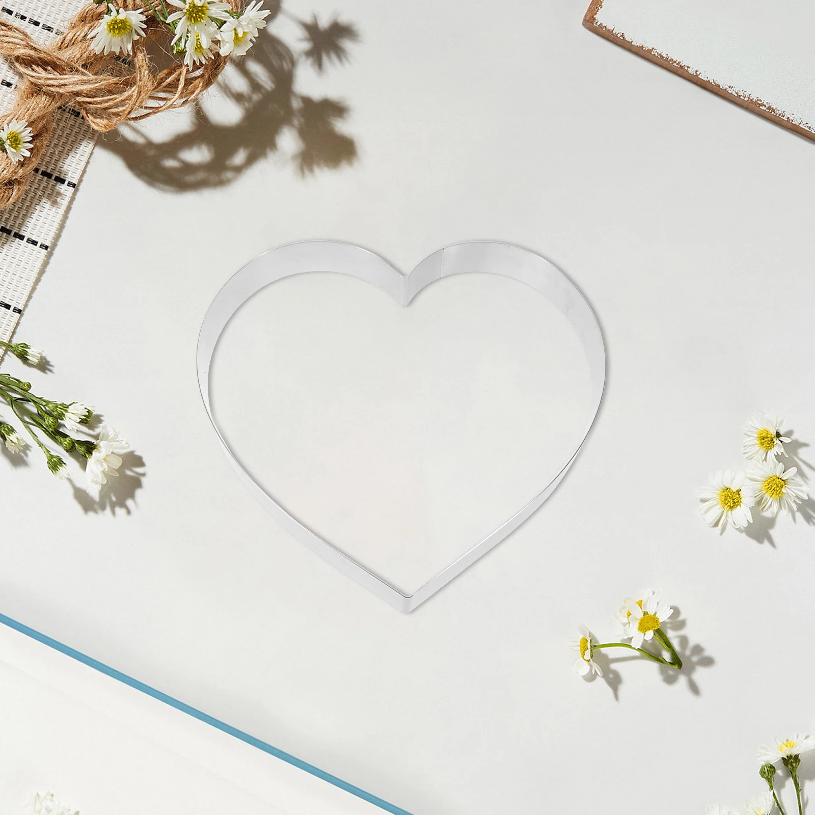 

Heart Cake Mold Ring Stainless Steel Mousse Mold Baking Tart Pudding Valentine Wedding Party Diy Tools Kitchen Baking