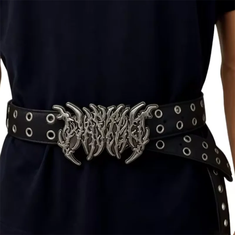 Neuer stilvoller Y2K-Hohlmode-Punkgürtel, trendiges Accessoire für ideale Geschenke, vielseitig einsetzbar für Jeans, Kleider und Freizeitkleidung, für Männer und Frauen – Detail 1