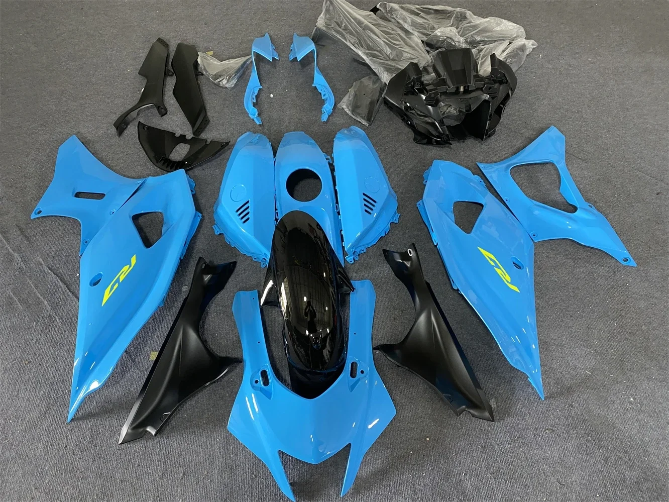 A/Motorcycle fairing fits YZF-R7 22 23 24 YZF-700 22- 24 Year fairing Black Blue motorcycle