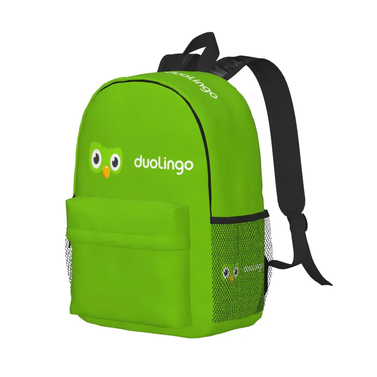 

Duolingo Owl Duo Backpack Student Boys Girls BookBag Children School Bag Computer Shoulder Bags for Men Women