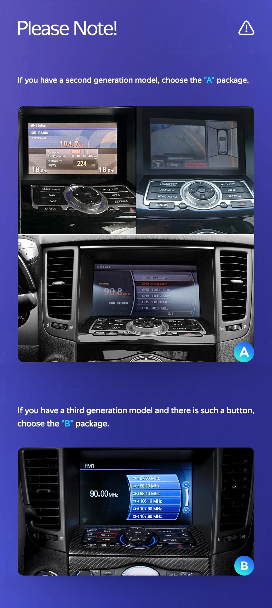 Android 16 Carplay Auto 2K Car Radio BT Multimedia Player For Infiniti G4 G25 G35 G37 2006 - 2013 2 Din Autoradio Stereo 4G WIFI