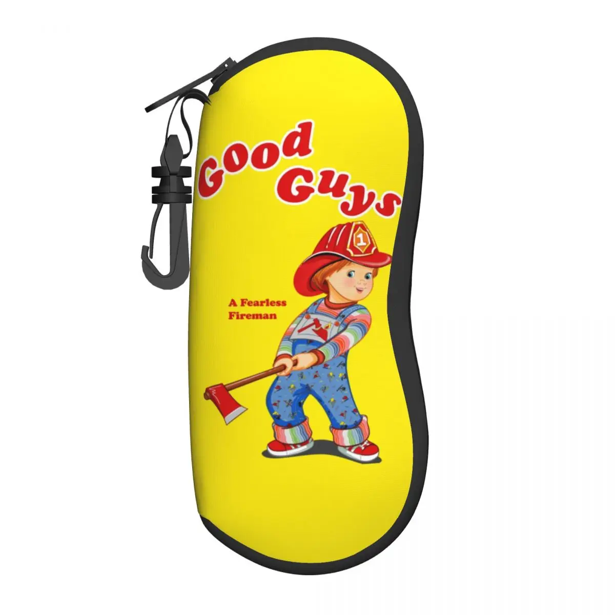 Good Guys Fireman Shell Eyeglasses Protector Cases Cute Sunglass Case Child's Play Chucky Glasses Pouch