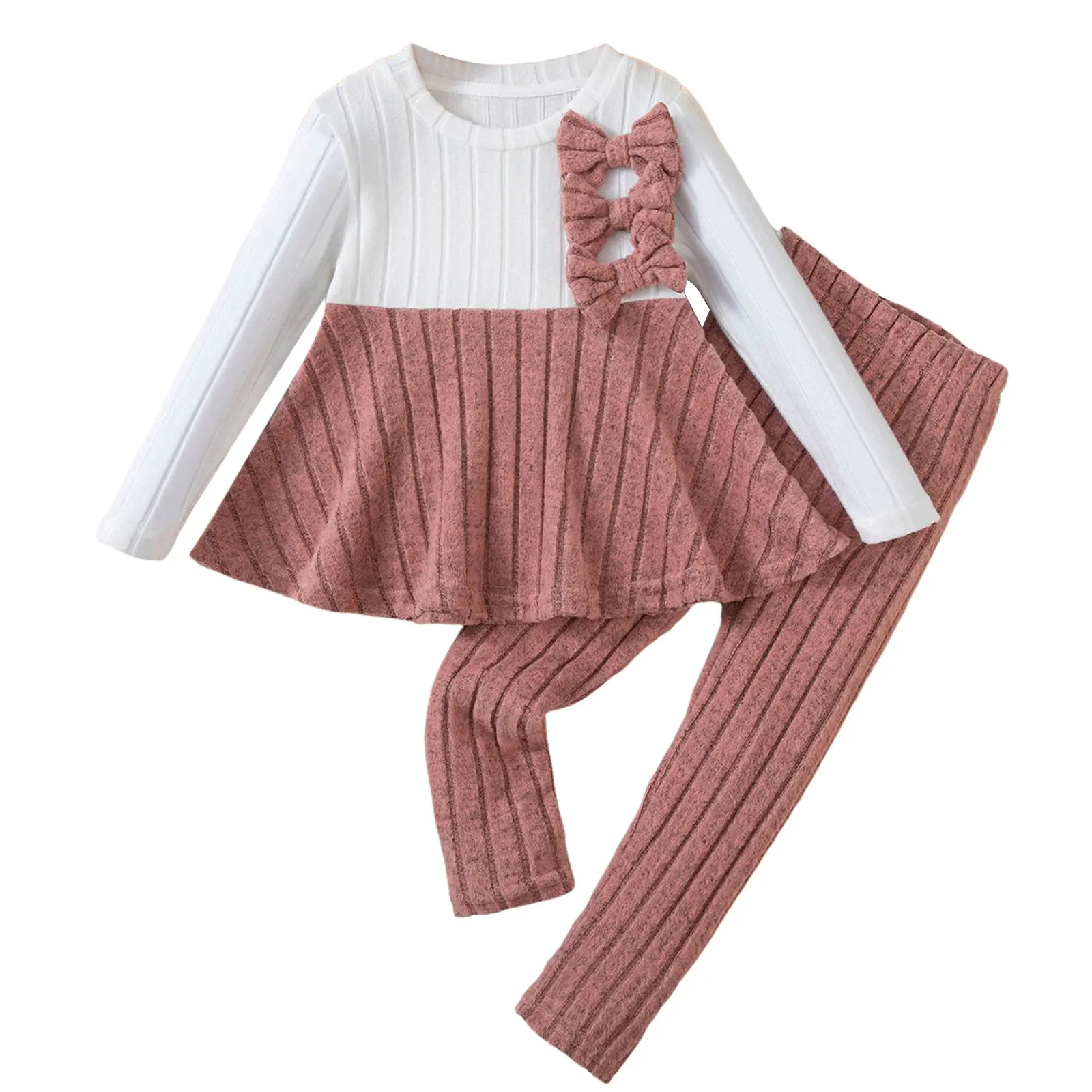 

Toddler Outfit Girls Girls Fashionable And Comfortable Set Long Sleeved Top Pants Casual Two Piece Set Christmas Outfits 4t Girl