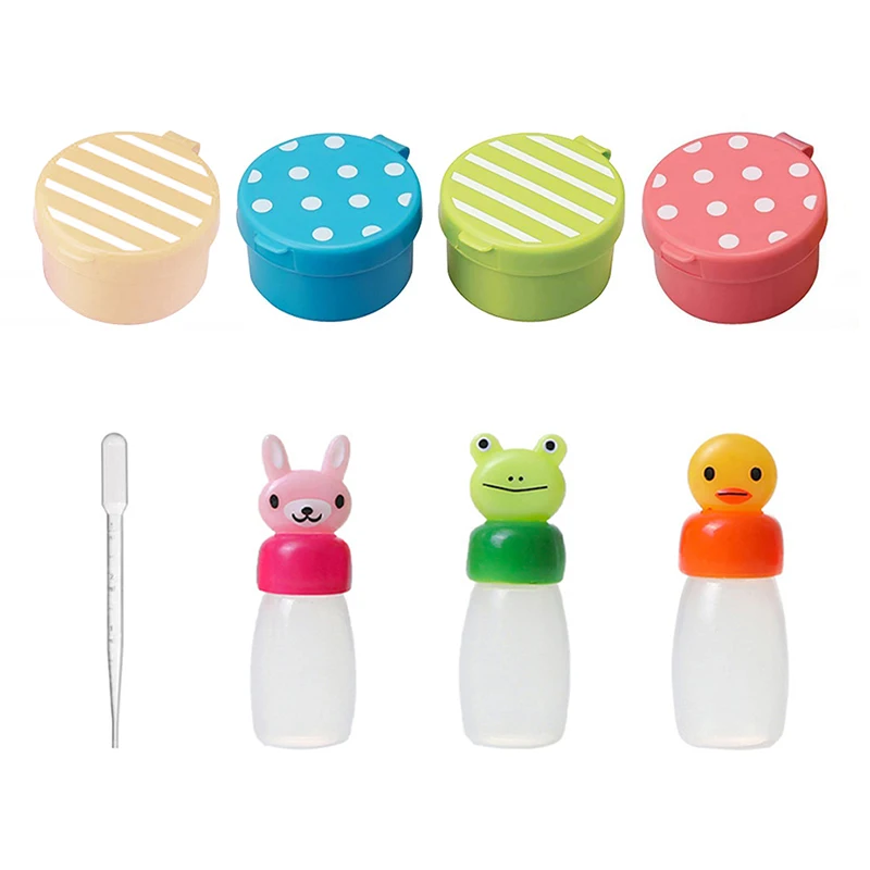 1 قطعة صغيرة المحمولة حاوية صوص صغيرة الطماطم وعاء المرق سلطة خلع الملابس زجاجة لرش الزيت الكاتشب العسل الخردل