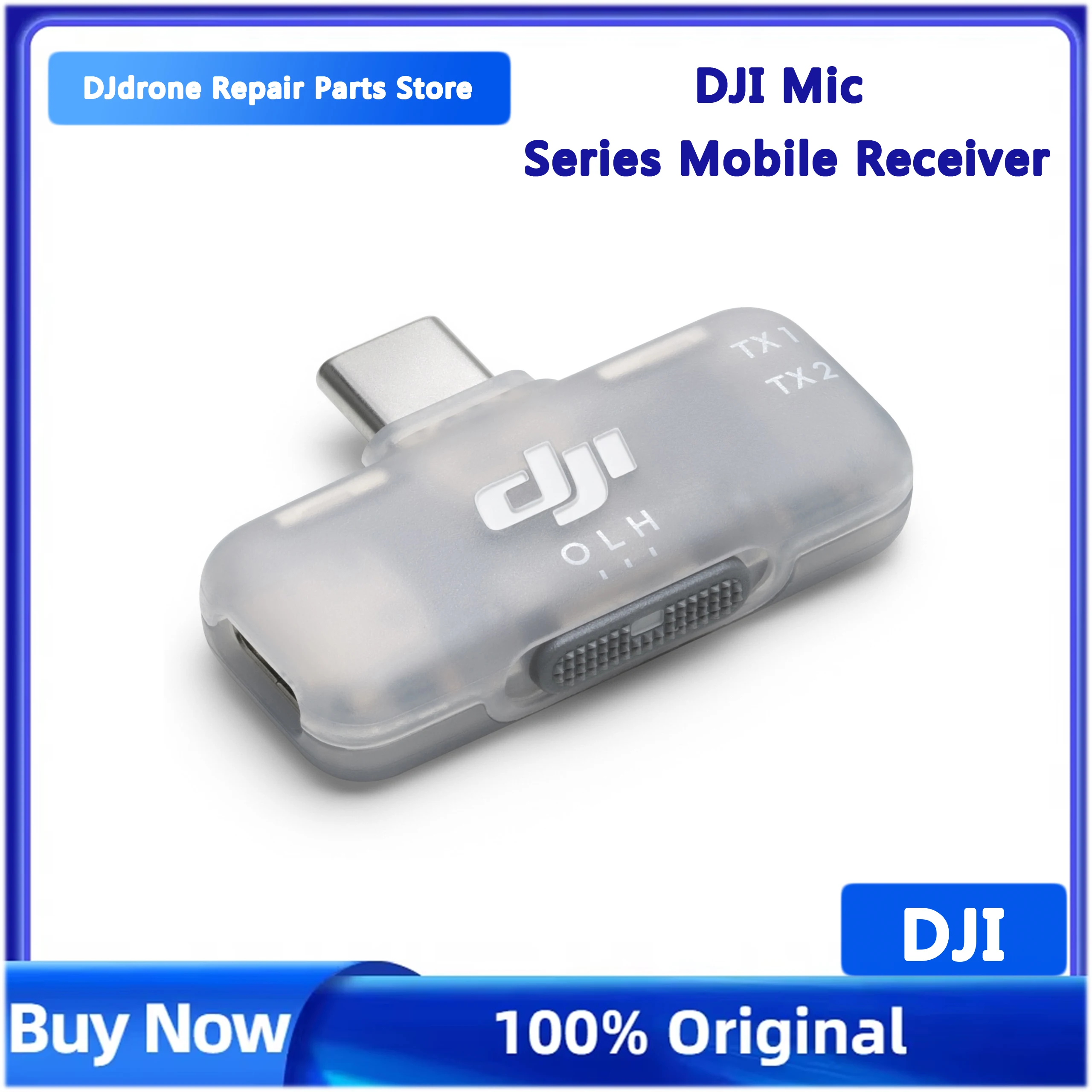 DJI Micシリーズモバイルレシーバーは、Mic Mini/Mic 2/Mic 3