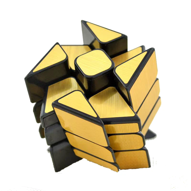 Kubus Cermin Kecepatan 3x3x3 Kubus Kincir Angin Puzzle Putar Kokoh dan Halus Mainan Edukasi untuk Dewasa Anak-anak Zauberwürfel
