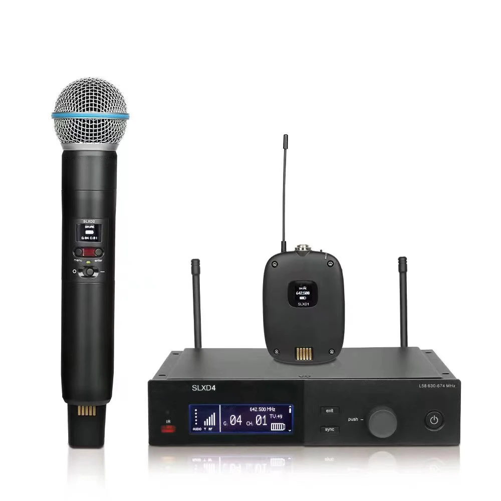 SLXD4/SLXD24 BETA58A Wireless Microphone System High Quality for Stage Performance Singing Party