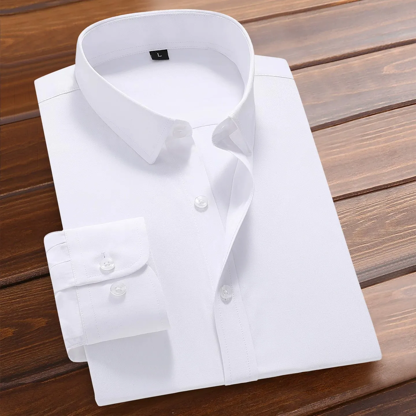Long Sleeve Casual Shirt Men's Summer New Style Heavyweight Business Office Wear Outerwear Formal Trendy Fashion Shirt