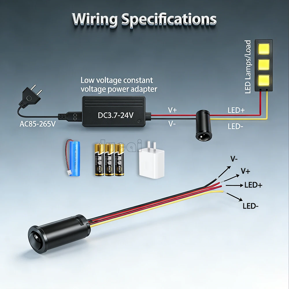 5V12V PIR Infrarot-Bewegungsschalter Automatischer Schalter PIR-Sensor-Detektor Licht LED Infrarotschalter Empfindliche Erfassungszeitverzögerung 30S – Detail 2