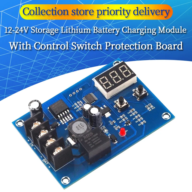 Charging Control Module XH-M603 Digital LED Display Storage Lithium Battery Charger Control Switch Protection Board