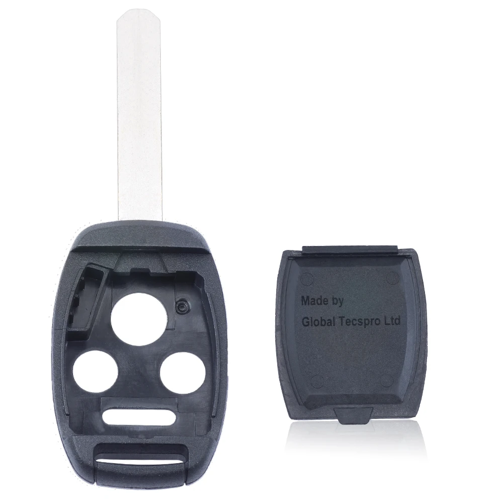KEYECU 3 4 Buttons Case for Honda Insight Ridgeline Accord CRV Pilot Civic Auto Remote Control Key Shell Cover Fob Pack of 10