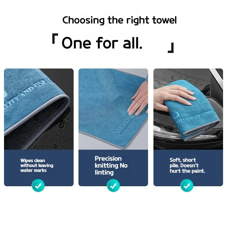 Microfiber Car Wash Towel 75X35cm Lint-Free Car Cleaning Towels Ultra-Soft Drying Cloth Car Detailing Washing Tools image 4