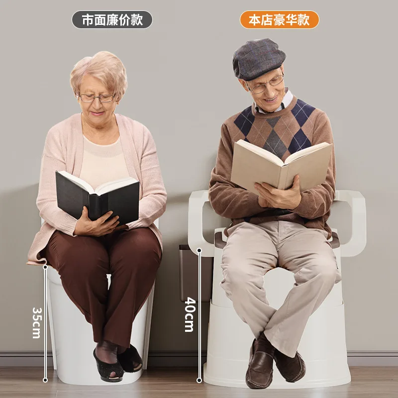 Modern Minimalist Three Layer Sealing Urine Bucket Anti Odor Pp Maternity Bedpan Movable Elderly Pregnant Women Toilet