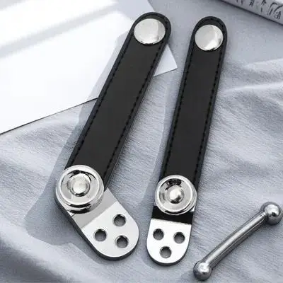 

Accordion Bellows Straps Metal Connector Double Layer Black Steel Cowhide Extension 8 2cm Center Buckle Instrument Accessories