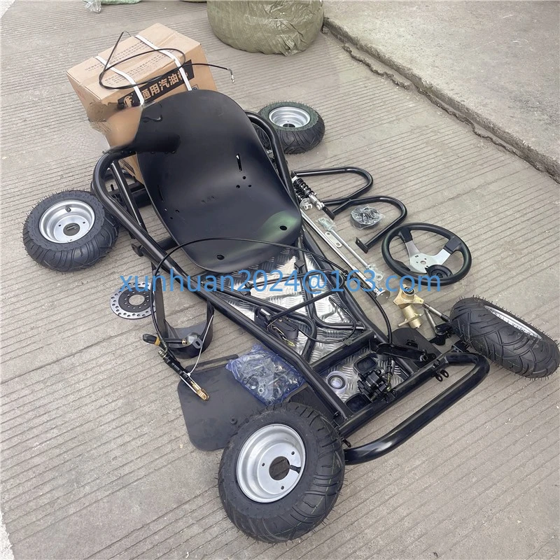 168CC modified four-wheel motorcycle drift go kart complete set of vehicle frame accessories gasoline road tire assembly