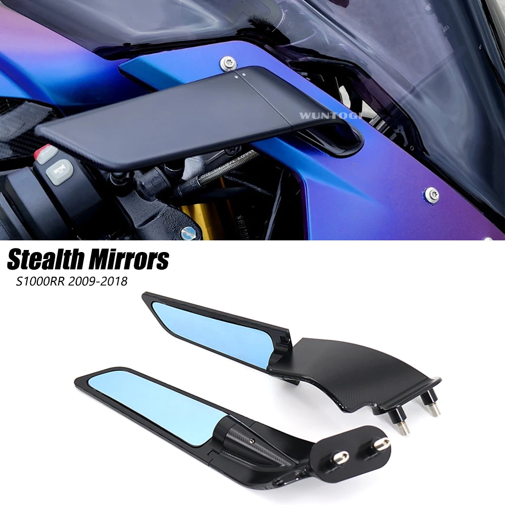 

For BMW S1000 RR S1000RR 2009-2018 Motorcycle Stealth Mirrors Accessories Adjustable Fold Rearview Fixed Wing Sports Winglets