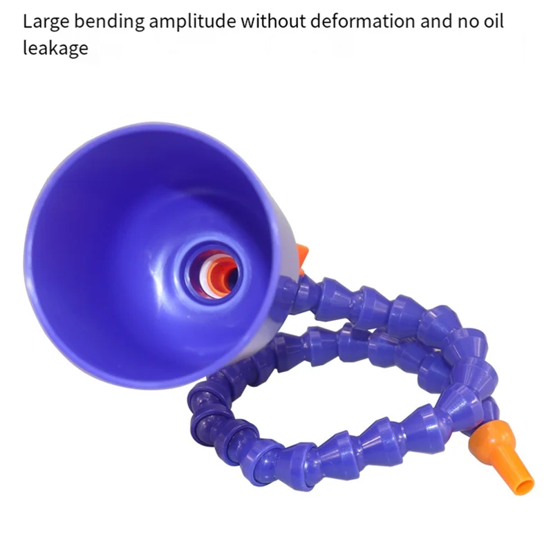 قمع نقل قابل للانحناء متعدد الأغراض مقاس 25.6 بوصة من ABFI مع مفتاح لجميع زيوت السيارات وزيت النقل #2