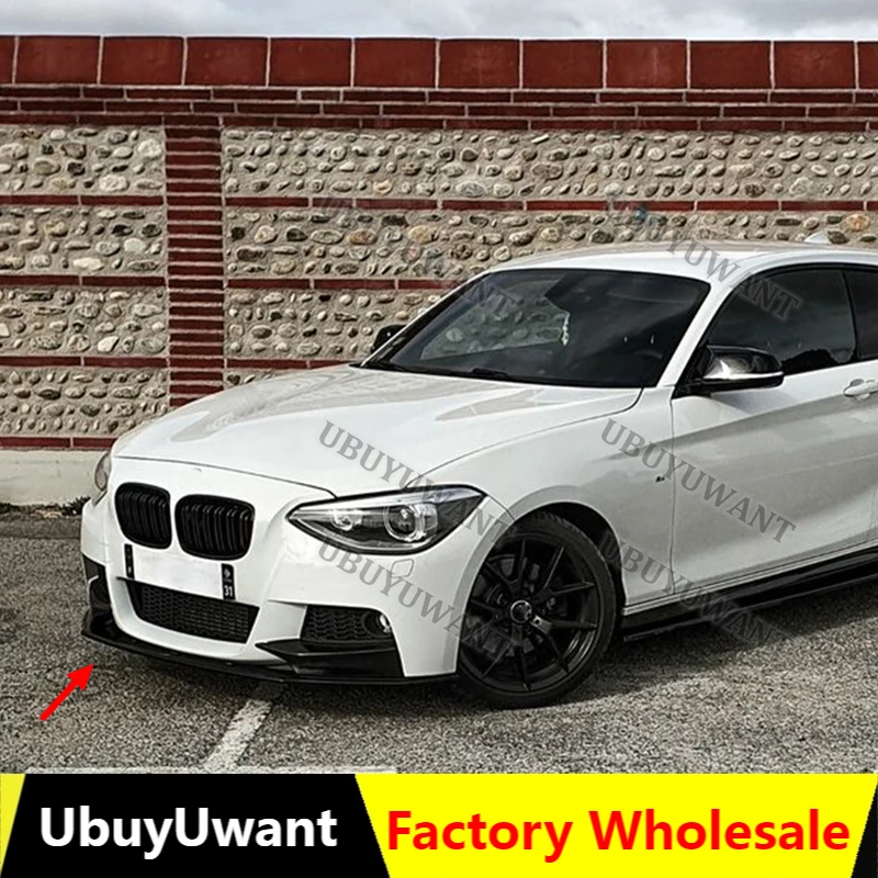 Für BMW F20 F21 118i 120d 120i 15-19 LCI M Sport Frontstoßstangenlippe, Maßgefertigte Teile, Frontspoiler, Splitter-Schutz, Karosserie-Kit