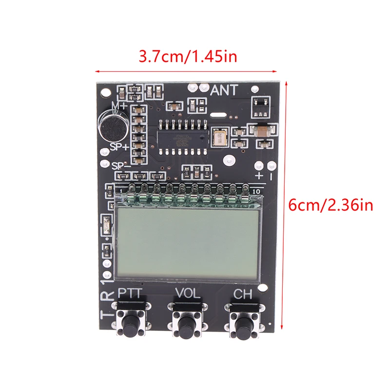 Placa de circuito para walkie-talkie FM, módulo receptor transmisor FM multifunción, DC3.3-6V de 7 frecuencias