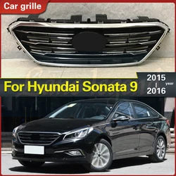 Auto Parts ABS Front Grille Around Trim Racing Grills Trim for Hyundai SONATA 9 Nine 2015-2016 Car Styling Racing Grills