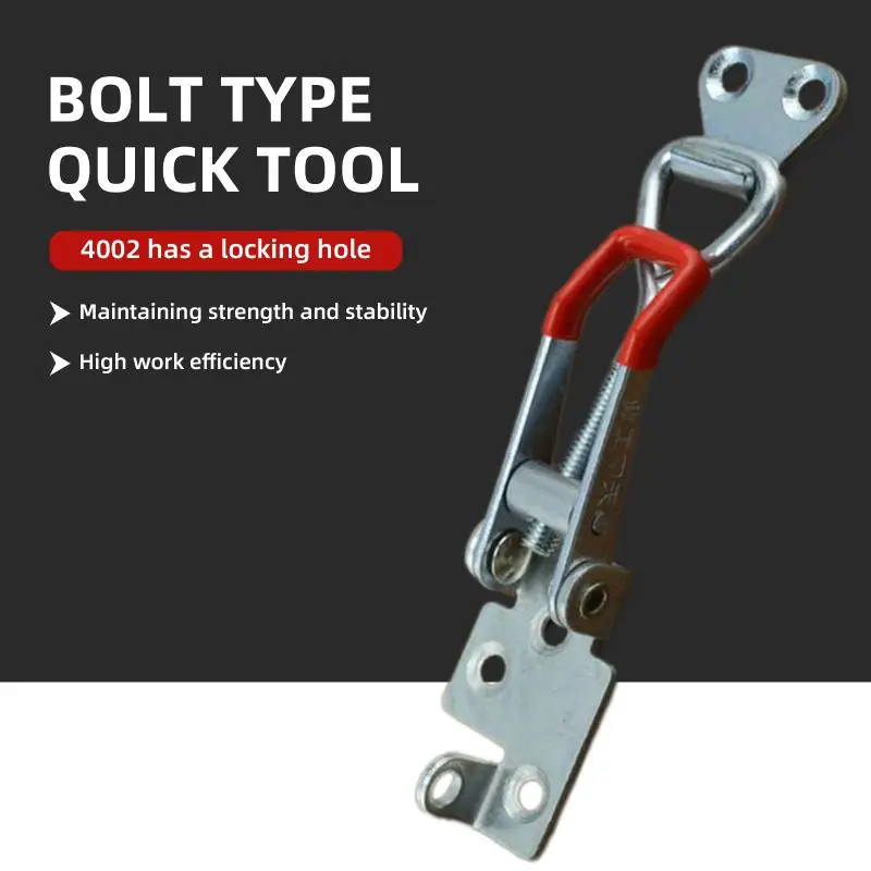 2/4pcs/lot 10.5/33.5mmStainless Steel Cabinet Boxes Spring Loaded Catch Toggle Clamp Hasp Lock For Chest Box Gift Suitcase