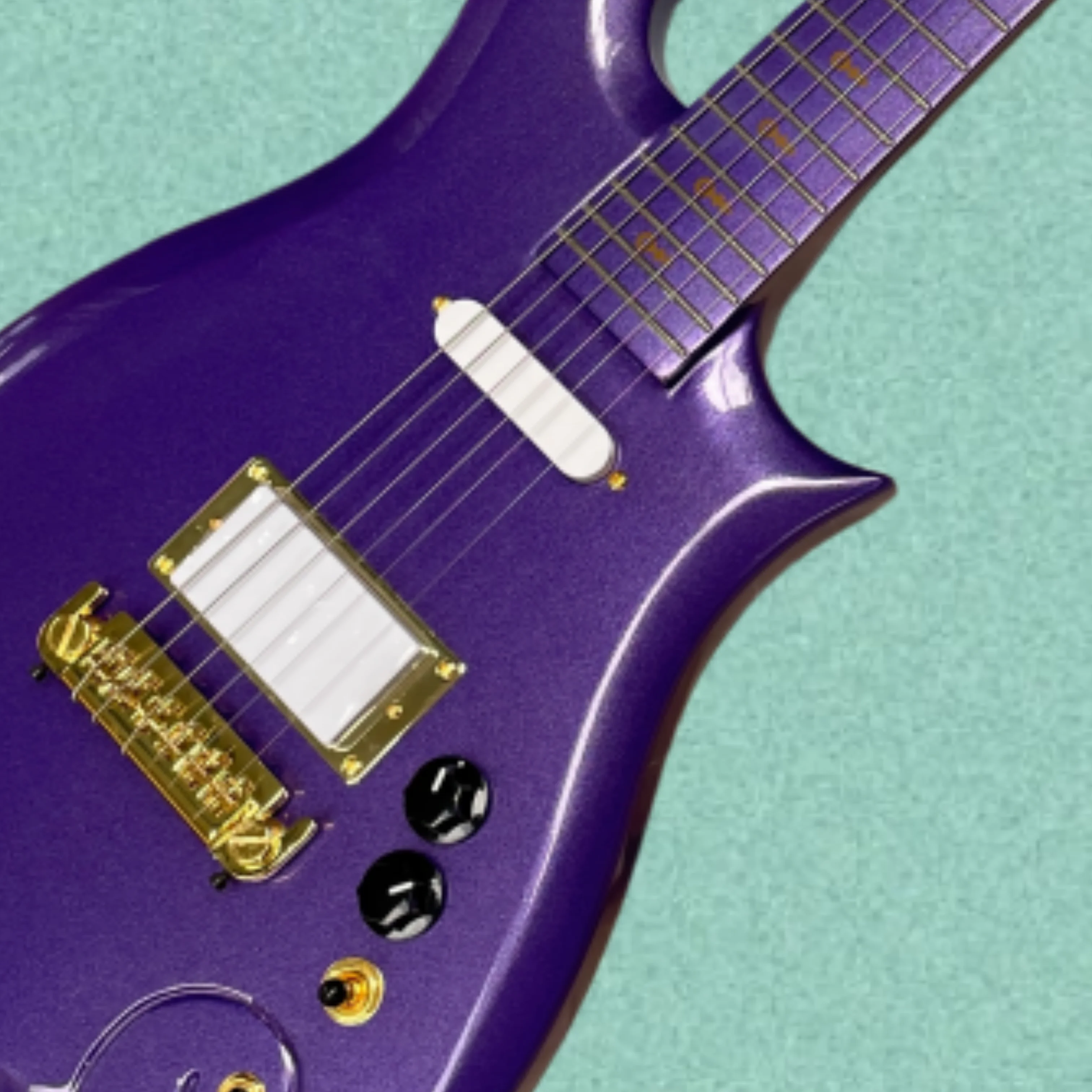 Electric Guitar Beginner - Guitare électrique violette à 6 cordes
